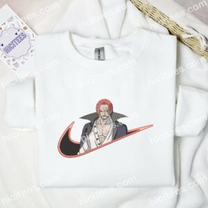 Shanks One Piece Anime Embroidered Shirt 1 Shanks One Piece Anime Embroidered Shirt 3
