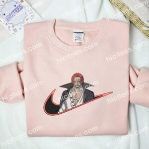 Shanks One Piece Anime Embroidered Shirt 2 Shanks One Piece Anime Embroidered Shirt