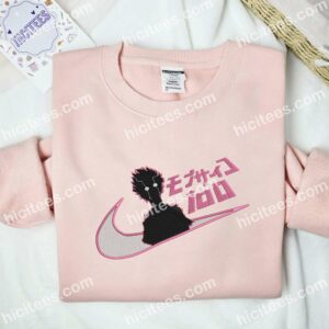 Shigeo Kageyama Angry Mob Psycho 100 Anime Embroidered Shirt