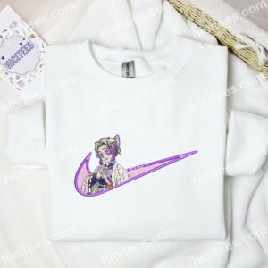 Shinobu Demon Slayer Anime Embroidered Shirt 1 Shinobu Demon Slayer Anime Embroidered Shirt 3