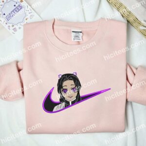 Shinobu Face Demon Slayer Anime Embroidered Shirt 2 Shinobu Face Demon Slayer Anime Embroidered Shirt 1