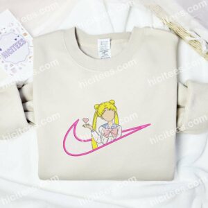 Usagi Tsukino No Face Sailor Moon Anime Embroidered Shirt 1 Usagi Tsukino No Face Sailor Moon Anime Embroidered Shirt 3