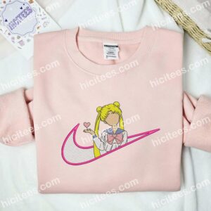 Usagi Tsukino No Face Sailor Moon Anime Embroidered Shirt 2 Usagi Tsukino No Face Sailor Moon Anime Embroidered Shirt