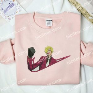 Vinsmoke Sanji Burgundy Suit One Piece Anime Embroidered Shirt