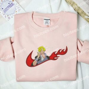 Vinsmoke Sanji No Face One Piece Anime Embroidered Shirt 2 Vinsmoke Sanji No Face One Piece Anime Embroidered Shirt