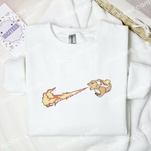 Lizardon Pokemon Anime Embroidered Shirt 3