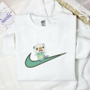 Oshawott Pokemon Anime Embroidered Shirt 1 Oshawott Pokmon Anime Embroidered Shirt 3