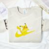 Pikachu Cute Pokemon Anime Embroidered Shirt