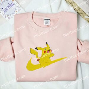 Pikachu Cute Pokmon Anime Embroidered Shirt