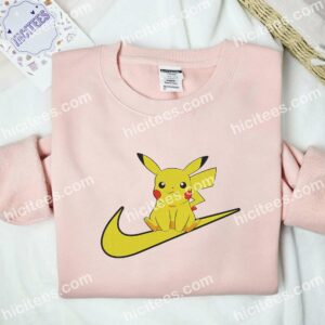 Pikachu Cute Pokemon Anime Embroidered Shirt 2 Pikachu Cute Pokmon Anime Embroidered Shirt 1