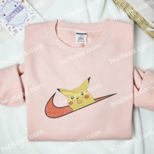 Pikachu Shocked Face Pokemon Anime Embroidered Shirt 2 Pikachu Shocked Face Pokmon Anime Embroidered Shirt