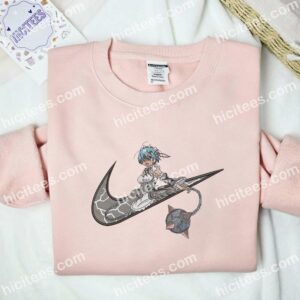 Rem Re Zero Anime Embroidered Shirt 2 Rem Re Zero Anime Embroidered Shirt