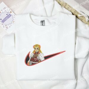Rengoku Kyojuro Demon Slayer Anime Embroidered Shirt 1 Rengoku Kyojuro Demon Slayer Anime Embroidered Shirt 3 1