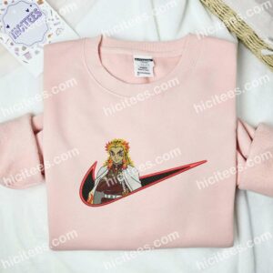 Rengoku Kyojuro Demon Slayer Anime Embroidered Shirt 2 Rengoku Kyojuro Demon Slayer Anime Embroidered Shirt 1