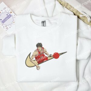Rukawa Kaede Slam Dunk Anime Embroidered Shirt 1 Rukawa Kaede Slam Dunk Anime Embroidered Shirt 3