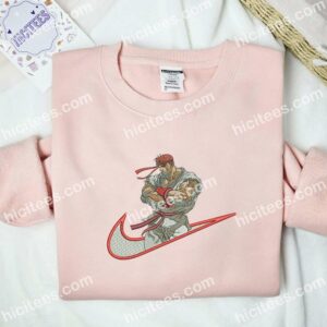 Ryu Street Fighter Anime Embroidered Shirt 2 Ryu Street Fighter Anime Embroidered Shirt