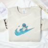 Squirtle Pokemon Anime Embroidered Shirt