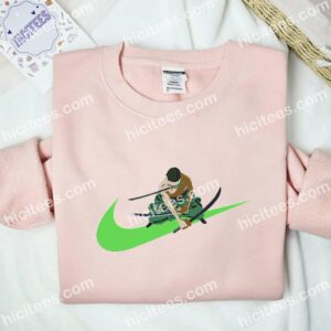 Zoro Three Swords Style One Piece Anime Embroidered Shirt 2 Zoro Three Swords Style One Piece Anime Embroidered Shirt