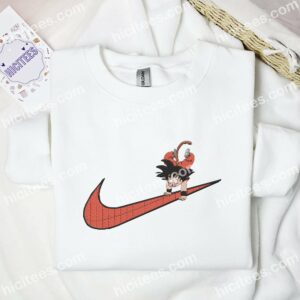 Goku Kid Cute Dragon Ball Anime Embroidered Shirt 3
