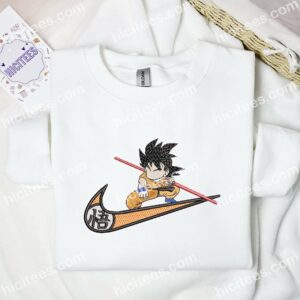 Goku Kid No Face Dragon Ball Anime Embroidered Shirt 3