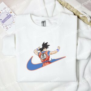 Goku Side Profile Dragon Ball Anime Embroidered Shirt 1 Goku Side Profile Dragon Ball Anime Embroidered Shirt 3