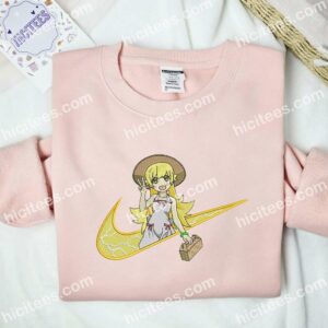 Oshino Shinobu Bakemonogatari Anime Embroidered Shirt 2 Oshino Shinobu Bakemonogatari Anime Embroidered Shirt