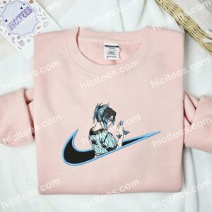 Shinobu Side Profile Demon Slayer Anime Embroidered Shirt 2 Shinobu Side Profile Demon Slayer Anime Embroidered Shirt