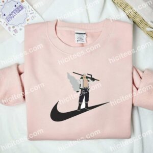 Smoker One Piece Anime Embroidered Shirt 2 Smoker One Piece Anime Embroidered Shirt