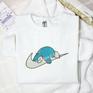 Snorlax Sleep Pokemon Anime Embroidered Shirt 1 Snorlax Sleep Pokemon Anime Embroidered Shirt 3