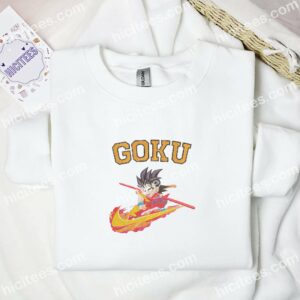 Son Goku Dragon Ball Anime Embroidered Shirt 1 Son Goku Dragon Ball Anime Embroidered Shirt 3