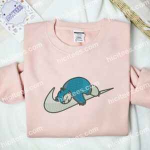 Snorlax Sleep Pokemon Anime Embroidered Shirt 2 Snorlax Sleep Pokemon Anime Embroidered Shirt