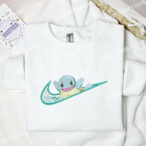 Squirtle Pokemon Anime Embroidered Shirt 3 4