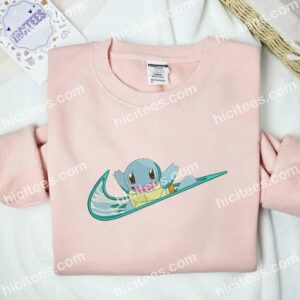 Squirtle Pokemon Anime Embroidered Shirt 6