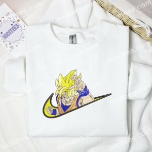 Super Saiyan Goku Dragon Ball Anime Embroidered Shirt 1 Super Saiyan Goku Dragon Ball Anime Embroidered Shirt 3 1