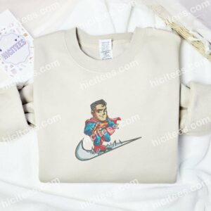 Superman Chibi Flying Movie Embroidered Shirt 3