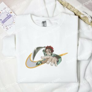 Tanjiro And Sword Demon Slayer Anime Embroidered Shirt 3