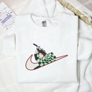 Tanjiro No Face Demon Slayer Anime Embroidered Shirt 3