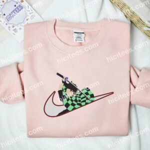 Tanjiro No Face Demon Slayer Anime Embroidered Shirt