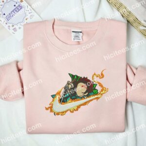 Tanjiro No Face Demon Slayer Anime Embroidered Shirt 2 Tanjiro No Face Demon Slayer Anime Embroidered Shirt 1