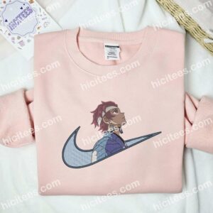Tanjiro Side Profile Demon Slayer Anime Embroidered Shirt 2 Tanjiro Side Profile Demon Slayer Anime Embroidered Shirt 1