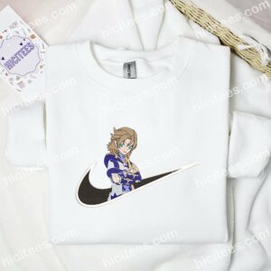 Albedo Genshin Impact Anime Embroidered Shirt 1 Albedo Genshin Impact Anime Embroidered Shirt 3