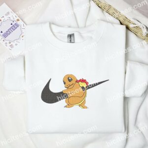 Charmander Pokemon Anime Embroidered Shirt 3 1