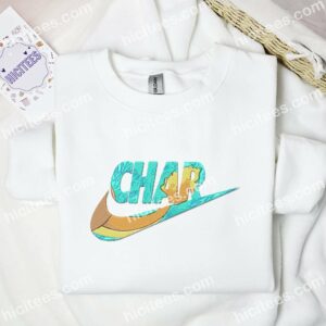 Charmander Pokemon Anime Embroidered Shirt 1 Charmander Pokemon Anime Embroidered Shirt 3