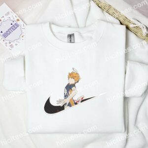 Hinata No Face Haikyuu Anime Embroidered Shirt 1 Hinata No Face Haikyuu Anime Embroidered Shirt 3 1