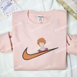 Hinata No Face Haikyuu Anime Embroidered Shirt 2 Hinata No Face Haikyuu Anime Embroidered Shirt
