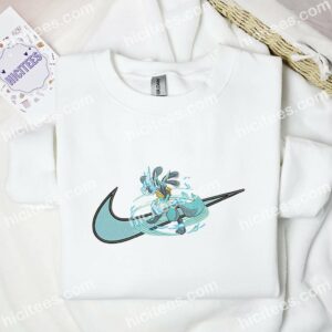 Lucario Pokemon Anime Embroidered Shirt 1 Lucario Pokemon Anime Embroidered Shirt 3