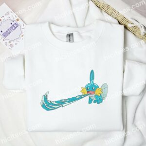 Mudkip Pokemon Anime Embroidered Shirt 1 Mudkip Pokemon Anime Embroidered Shirt 3 1