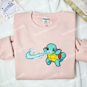 Squirtle Pokemon Anime Embroidered Shirt 2 Squirtle Pokemon Anime Embroidered Shirt 7