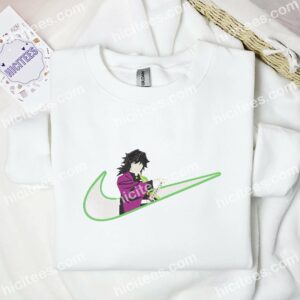 Tomioka Giyuu No Face Demon Slayer Anime Embroidered Shirt 3