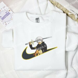 Trafalgar D Water Law One Piece Anime Embroidered Shirt 1 Trafalgar D Water Law One Piece Anime Embroidered Shirt 3 1